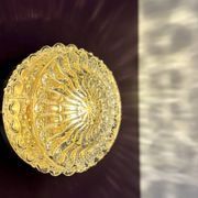 Vintage glass moulded globe wall or ceiling light.
