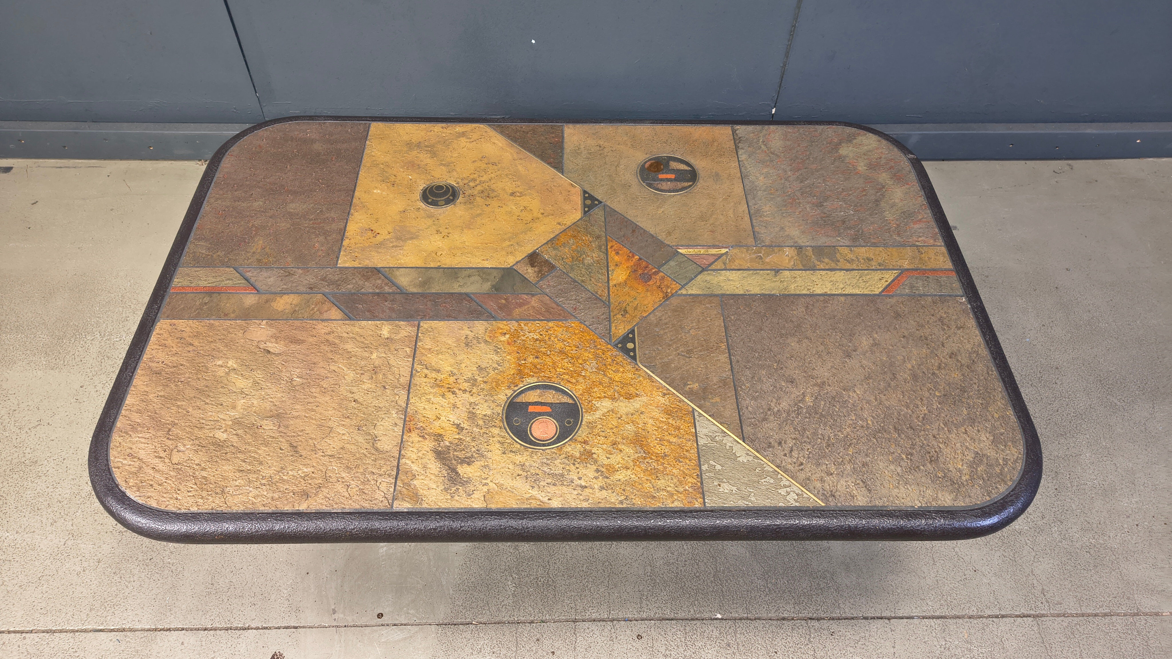 Paul Kingma attributed coffee table, 1980s