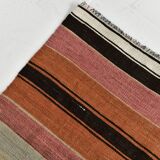 Red & Brown Turkish Kilim Rug 140x243Cm SK 35178