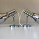 Paire appliques chromées à rotules design annees 70