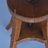 Industrial adjustable piano stool. 1930s