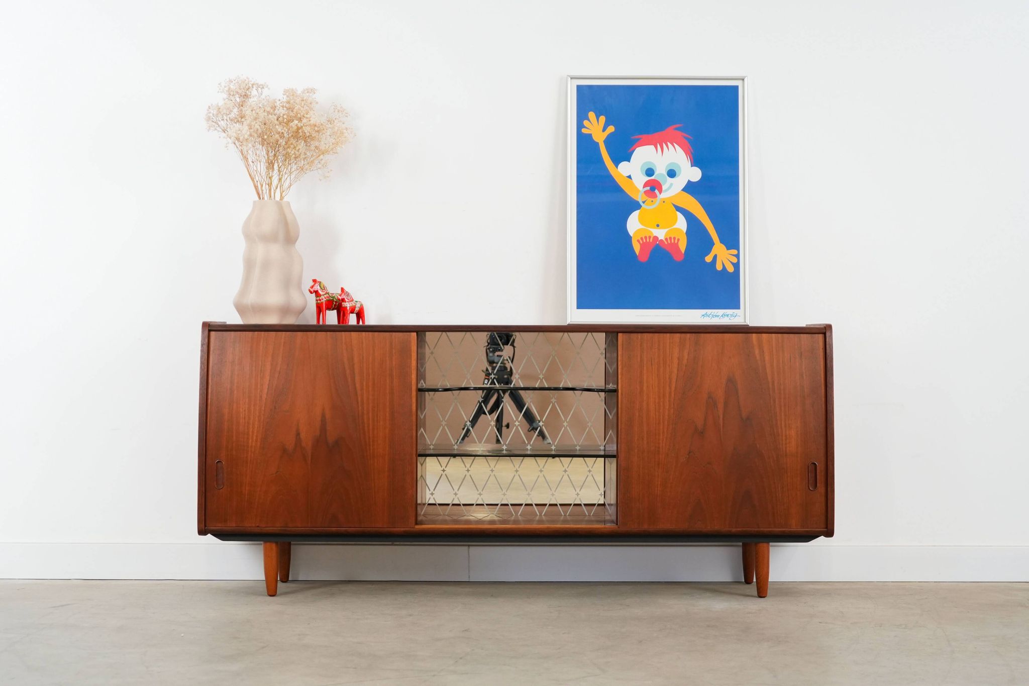 Teak sideboard, Danish design, 1970s, production: Denmark