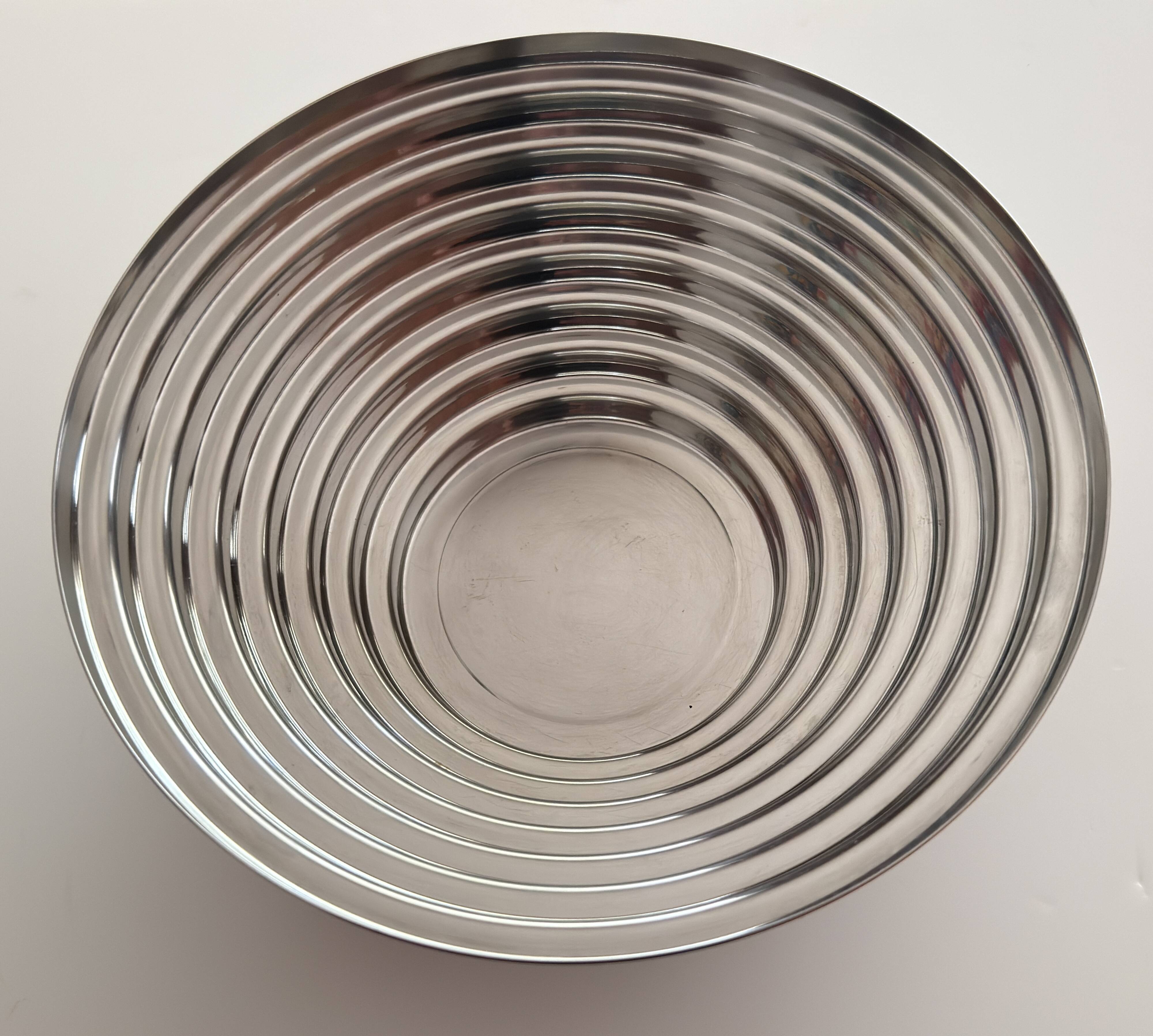 Corbeille maya - marque alessi - premiere edition annee 70