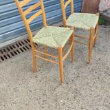 Paire de chaises d'appoint vers 1960
