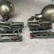 2 accordion scissors wall lights Cheoma in silver metal