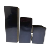 3 vases anthracite bleu