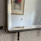 Vintage 1930s triptych barber mirror crocodile crystal - 30x69 cm