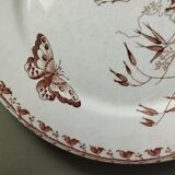 "Carmen" - Set of flat plates Ø 22.5cm ironstone Sarreguemines U&C