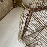 Vintage gold metal cage