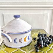 Old vegetable soup tureen