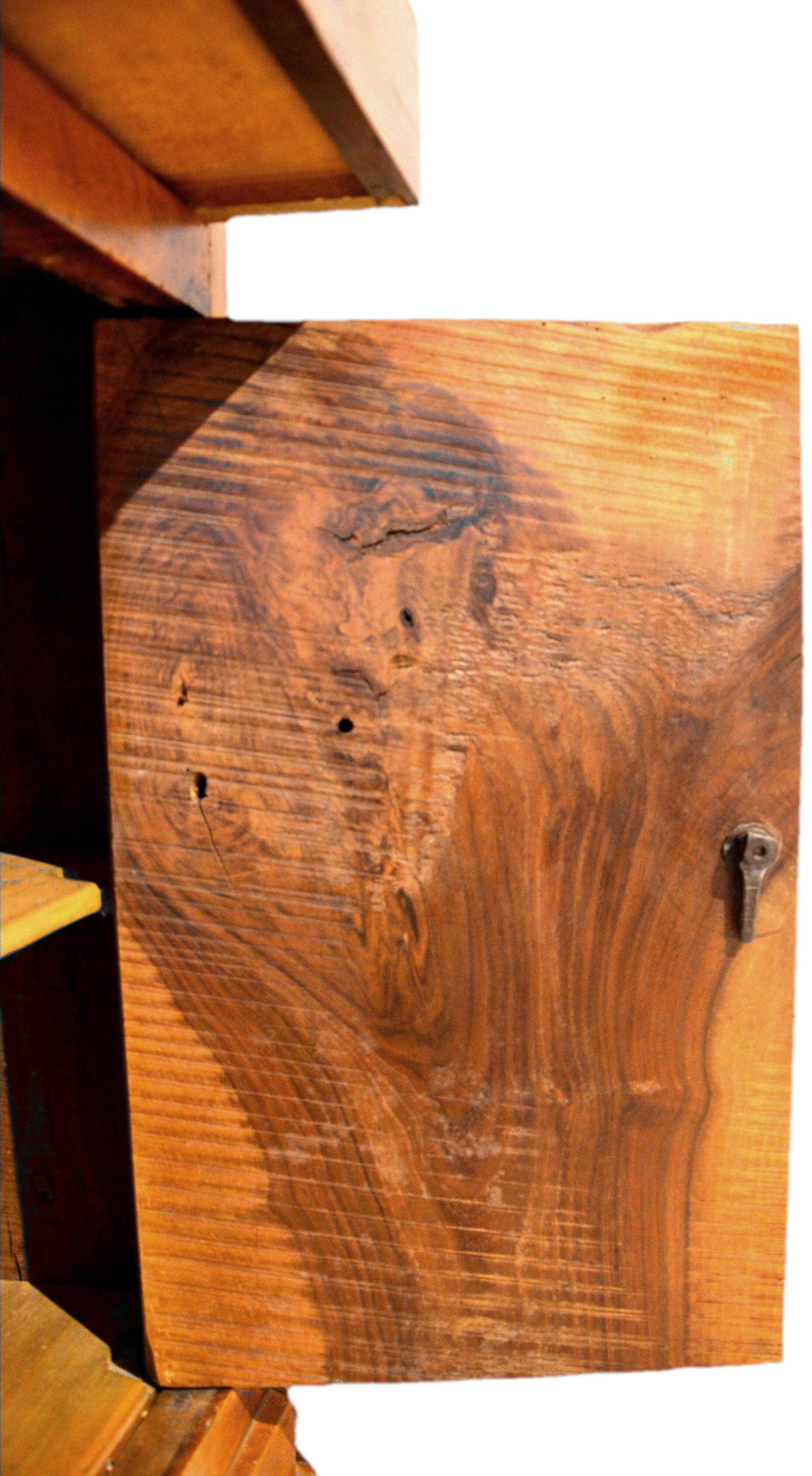 Walnut bedside table