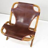 Set of four Mid-Century Modern bamboo armchairs, Spain, 1960