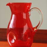 Red glass decanter