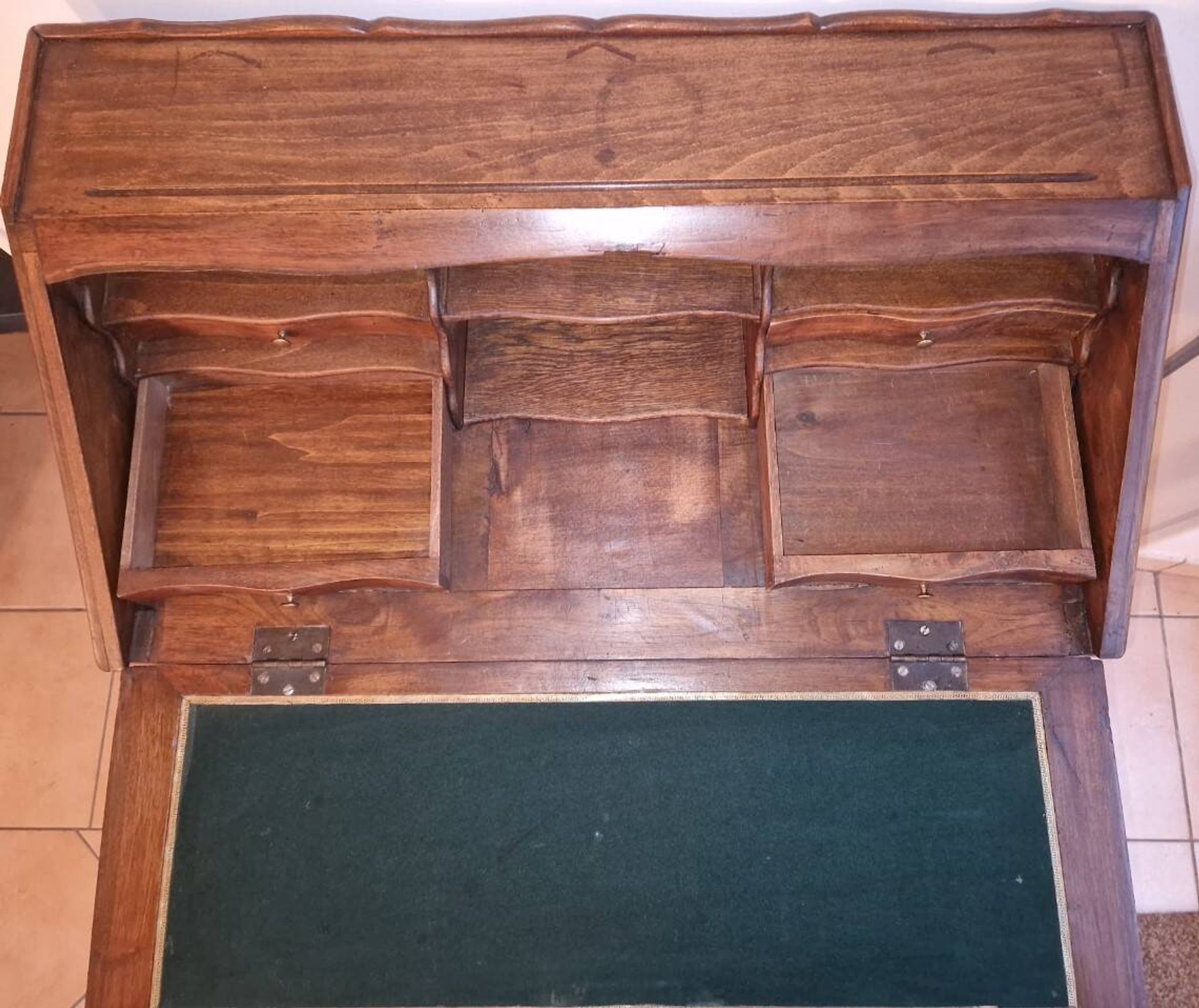 Floral decorated secretary desk