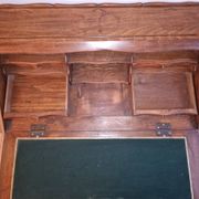 Floral decorated secretary desk