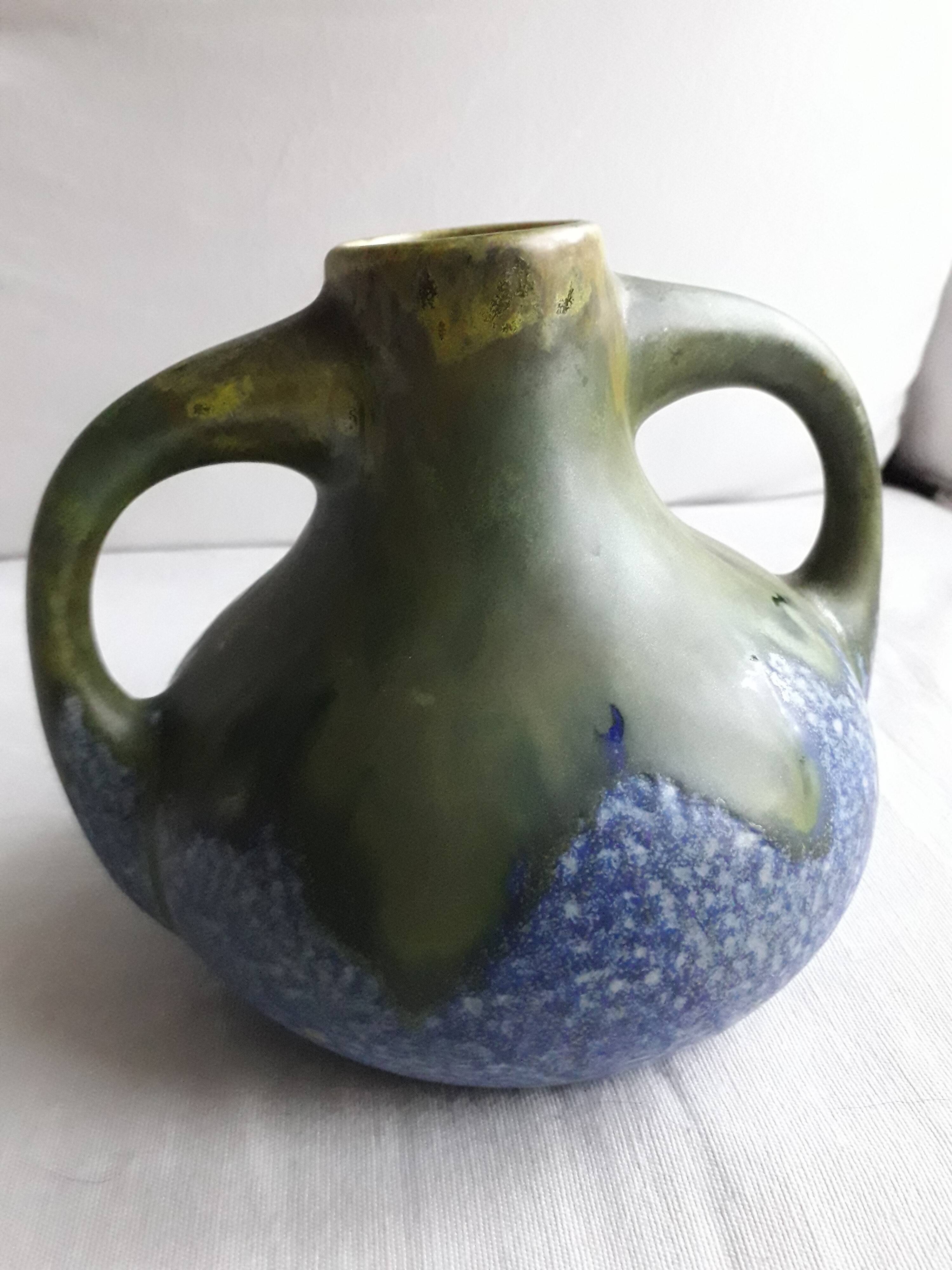 Very original vintage vase signed Gréber