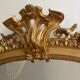 Antique napoleon mirror lll gilded pediment with rare gold leaf 103x182cm