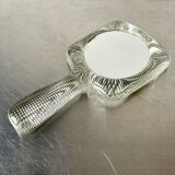 Handheld glass mirror Swedish design 1960's