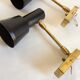 Pair of aluminor wall light France 50s/60s