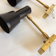 Pair of aluminor wall light France 50s/60s
