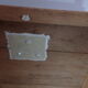 Old military travel trunk with oak key and label