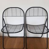 Set of 2 Alland folding chairs by Niels Gamelsgaard