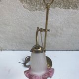 Old brass foot lamp