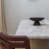 Large Thick Rectangle Travertine Dining Table by My Habitat Design