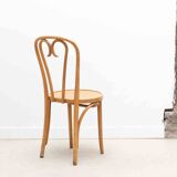 Thonet style heart bistro chair in beech