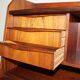 Scandinavian mahogany secretary, Norway, 1960.