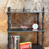 Antique black patinated shelf