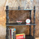 Antique black patinated shelf