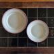 12 pink flat plates by KG Lunéville