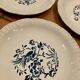 Lot de 3 assiettes Digoin Sarreguemines modèle Touraine