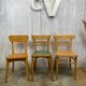 Lot 3 mismatched bistro chairs