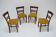 Set of Four Art Deco Dining Chairs By Fischel,1930‘s.