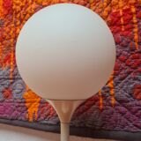 Lamp in metal and opaline satin of e.r vele edition temde 70s
