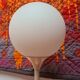 Lamp in metal and opaline satin of e.r vele edition temde 70s
