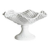 Corbeille à fruits en porcelaine blanche ajourée