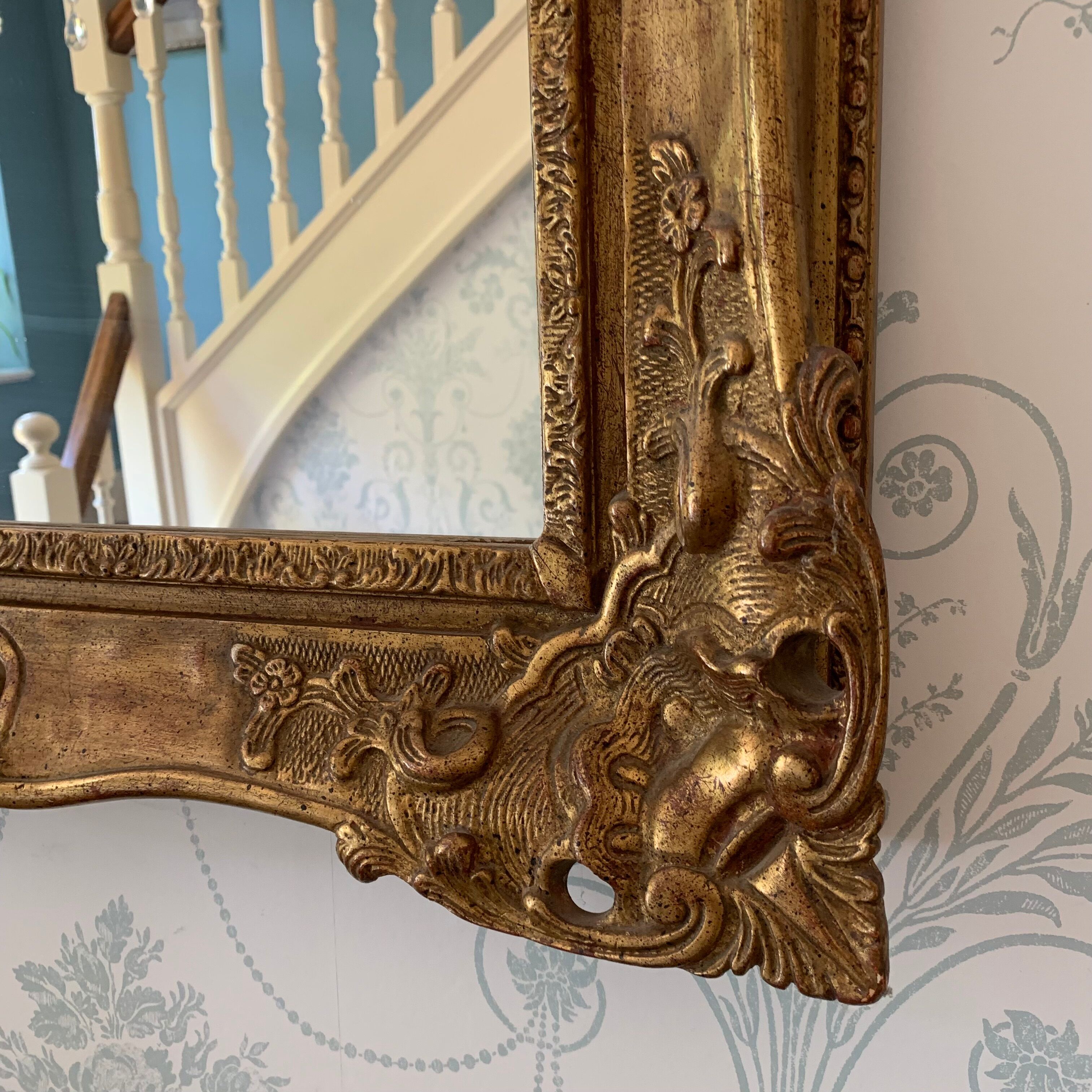 Trumeau gilded wood 116x94