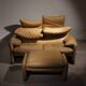 Leather Seating Group ‚Maralunga‘ by Vico Magistretti for Cassina