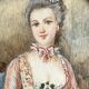 Miniature : portrait de dame de qualité