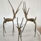 Figurines antilope en bronze vintage