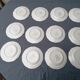 12 dessert plates decorated rouen - longchamp
