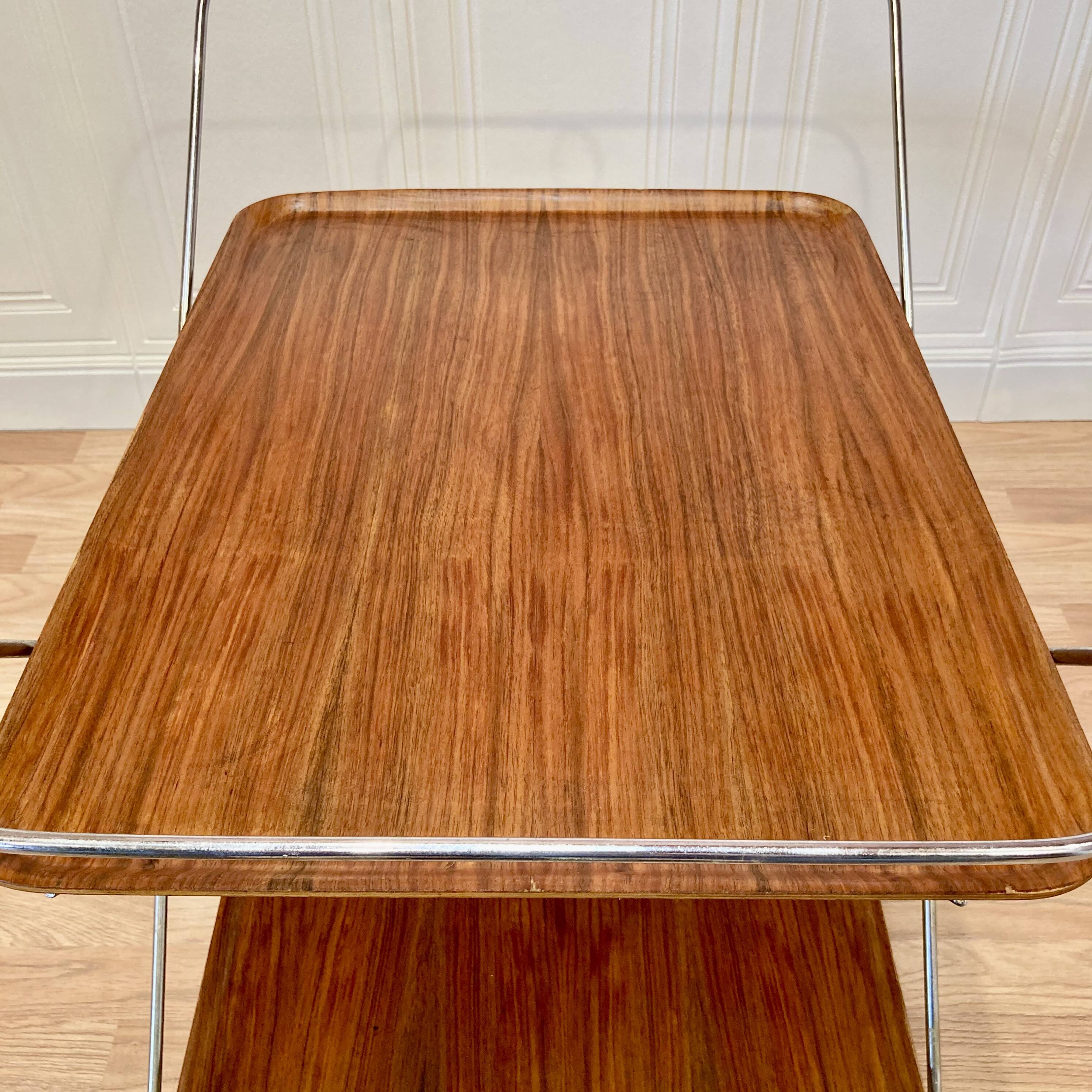 MODULAR SCANDINAVIAN DESSERT TROLLEY "PAUL NAGEL" 1950.