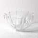 Villeroy and BVoch Large Crystal Salad Bowl: Scalloped Neptun Design, 2000s