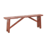 Banc en bois vintage marron