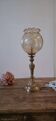 Lampe laiton et globe vintage
