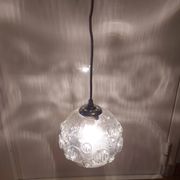 Vintage glass pendant lamp
