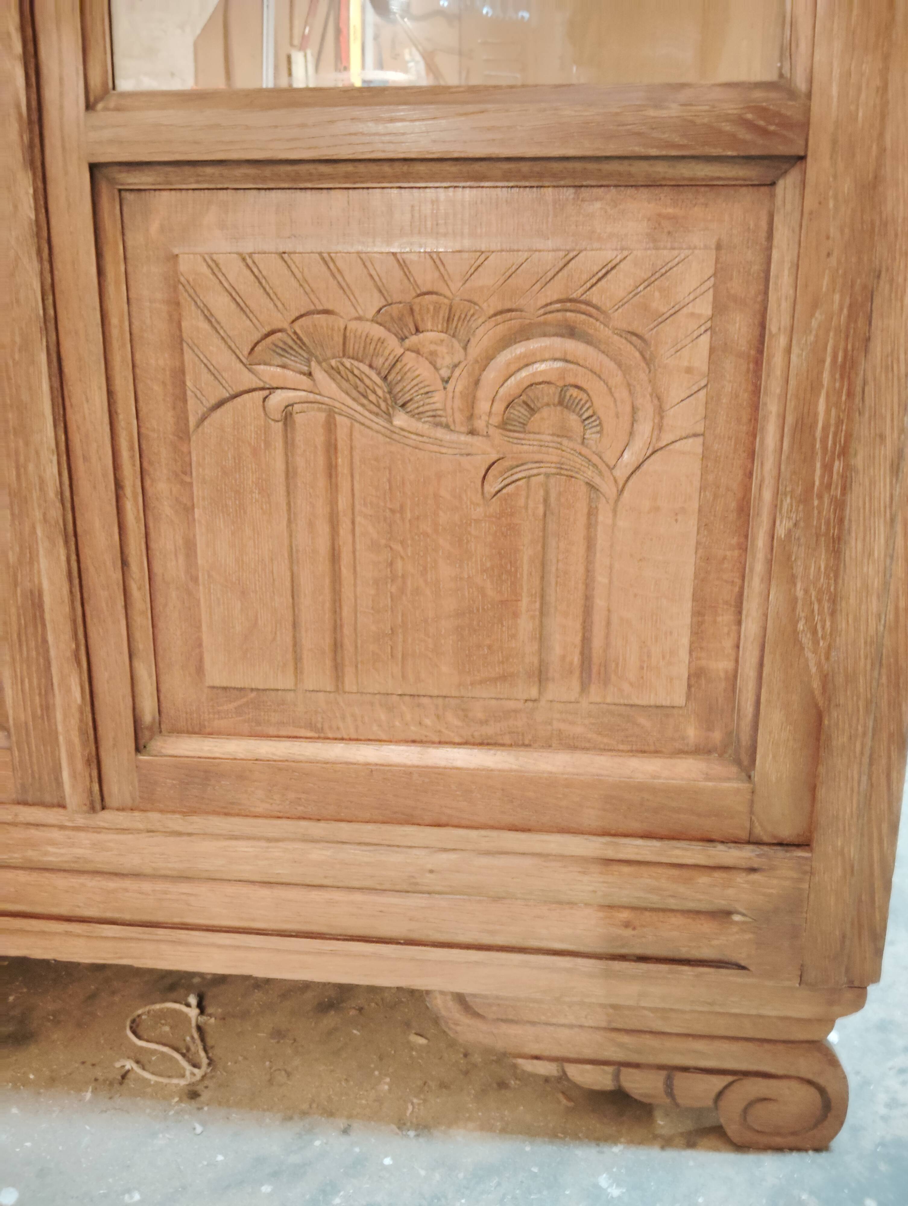 Restored "Art Deco" wardrobe, display cabinet, bookshelf.